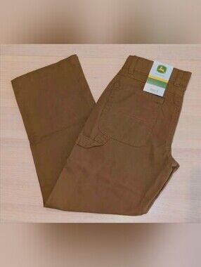Genuine John Deere Bronze Brown Carpenter Pants Boys M (8) BRAND NEW W/ TAG